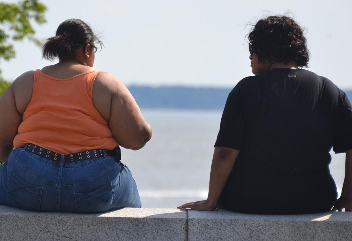 Couple taking a break